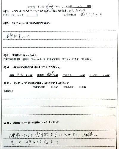患者様の声